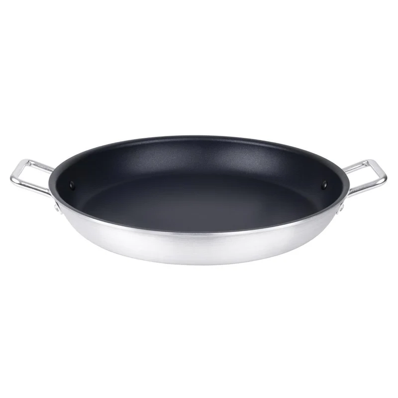 Poêle à paëlla en aluminium antiadhésive Vogue Teflon Platinum Plus 45cm