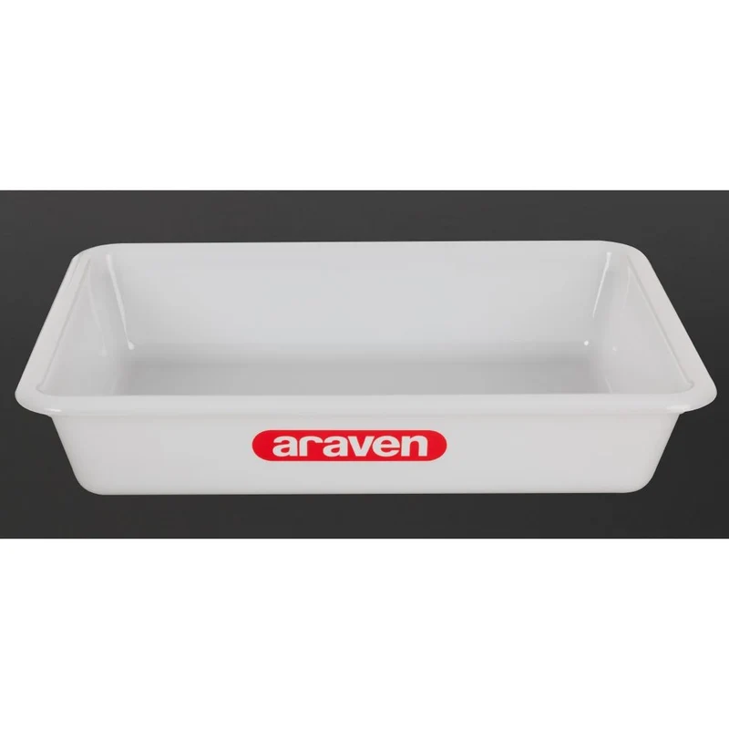 Bac alimentaire peu profond Araven transparent 345mm