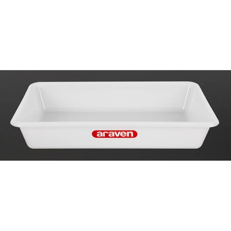 Bac alimentaire peu profond Araven transparent 435mm