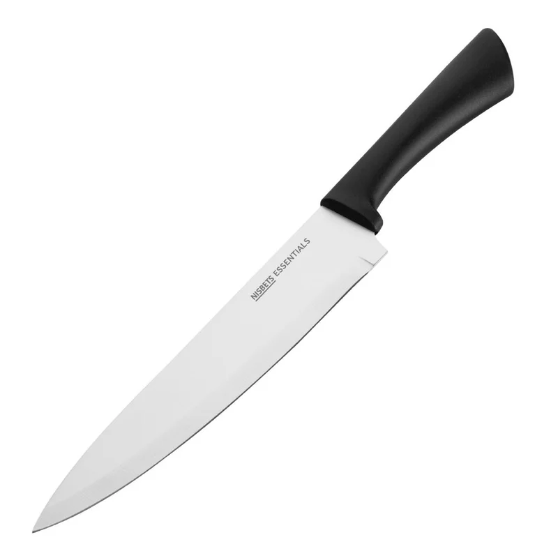 Couteau de cuisine Nisbets Essentials noir 20 cm
