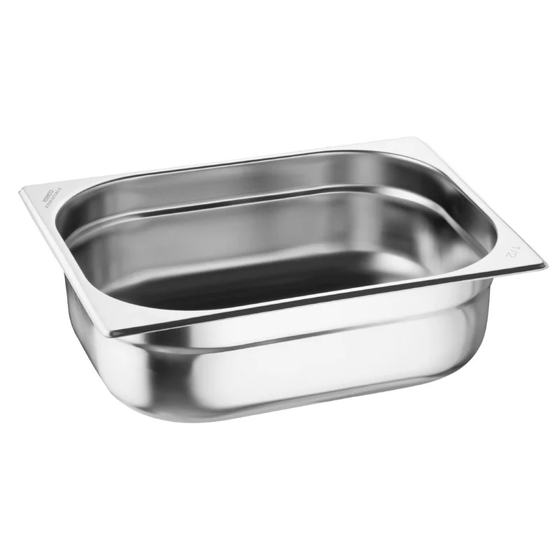 Bacs GN 1/2 en inox Nisbets Essentials 100 mm (lot de 3)