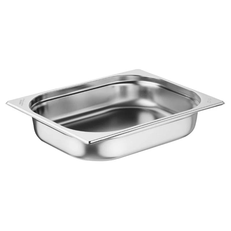 Bacs GN 1/2 en inox Nisbets Essentials 65 mm (lot de 3)