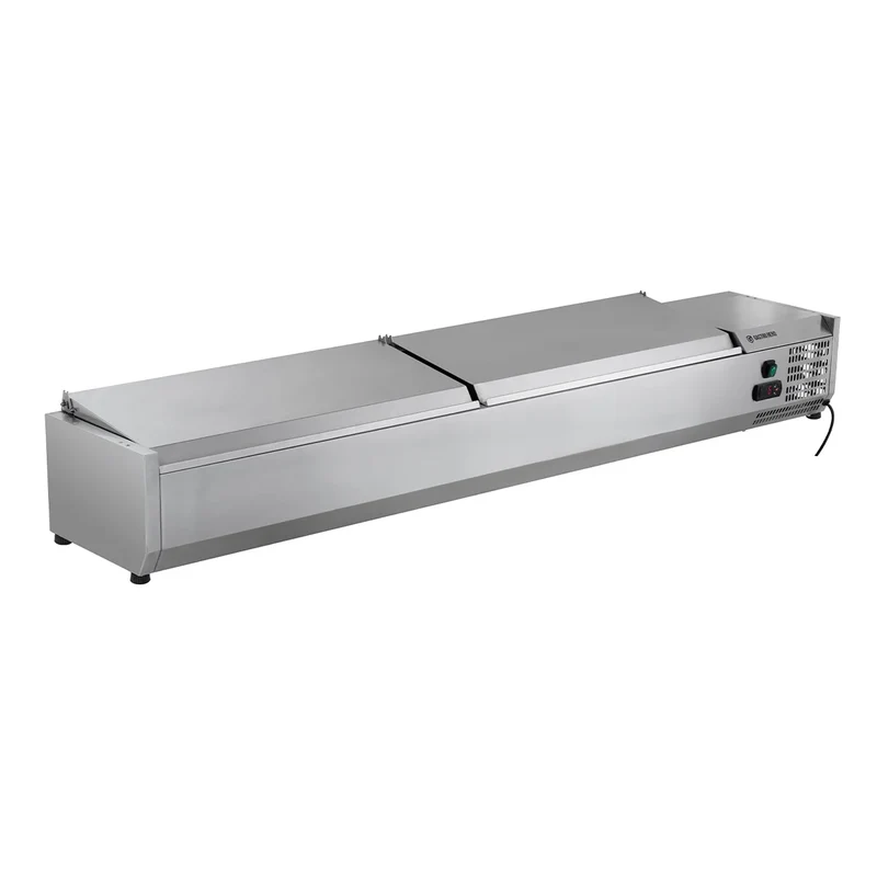Vitrine réfrigérée de comptoir ECO 9 x GN 1/4 en inox