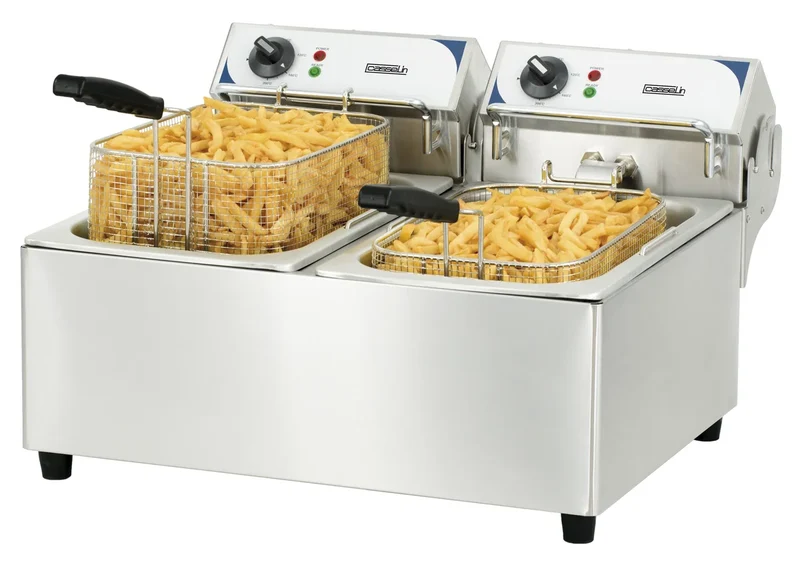 Friteuse Casselin 2 x 10L avec robinet de vidange (CFE102B)