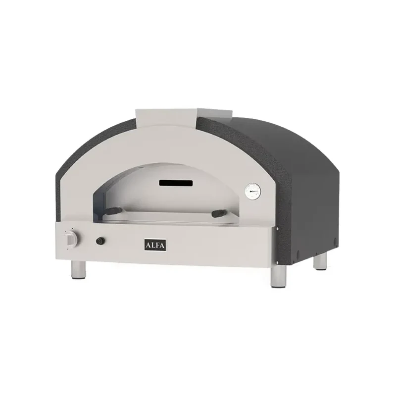 Four à pizza à Bois QUICK 2 PIZZE + support sur roulettes - 2 pizzas - Température : 500°C
