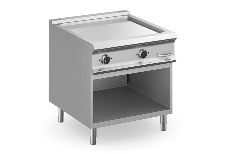 Plancha électrique Dexion Lux 980 - 80/90 - lisse, chromée - 14 kW