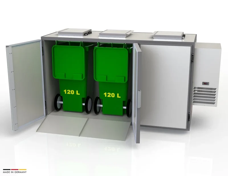 Hefa refroidisseur de déchets 3x 120L