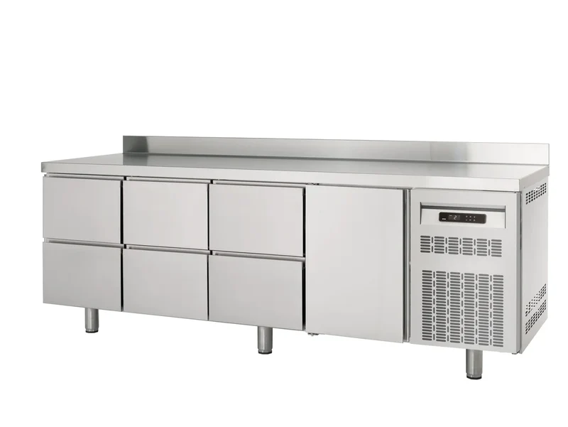 Table réfrigérée Profi 600 1/6 Superior avec dosseret