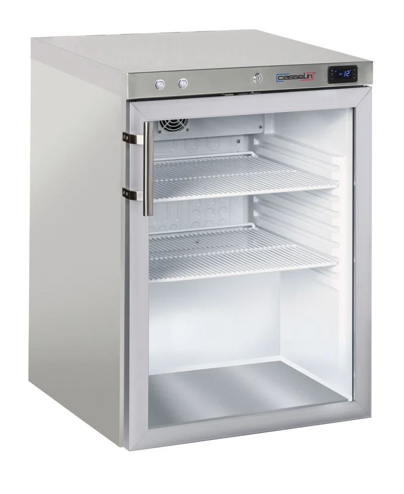 Armoire négative à spiritueux vitrée 140 L Inox