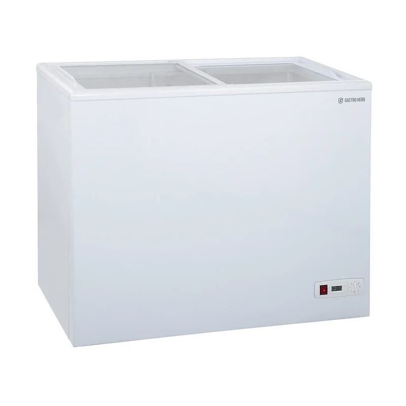 Congélateur coffre ECO 200 avec couvercle coulissant en verre