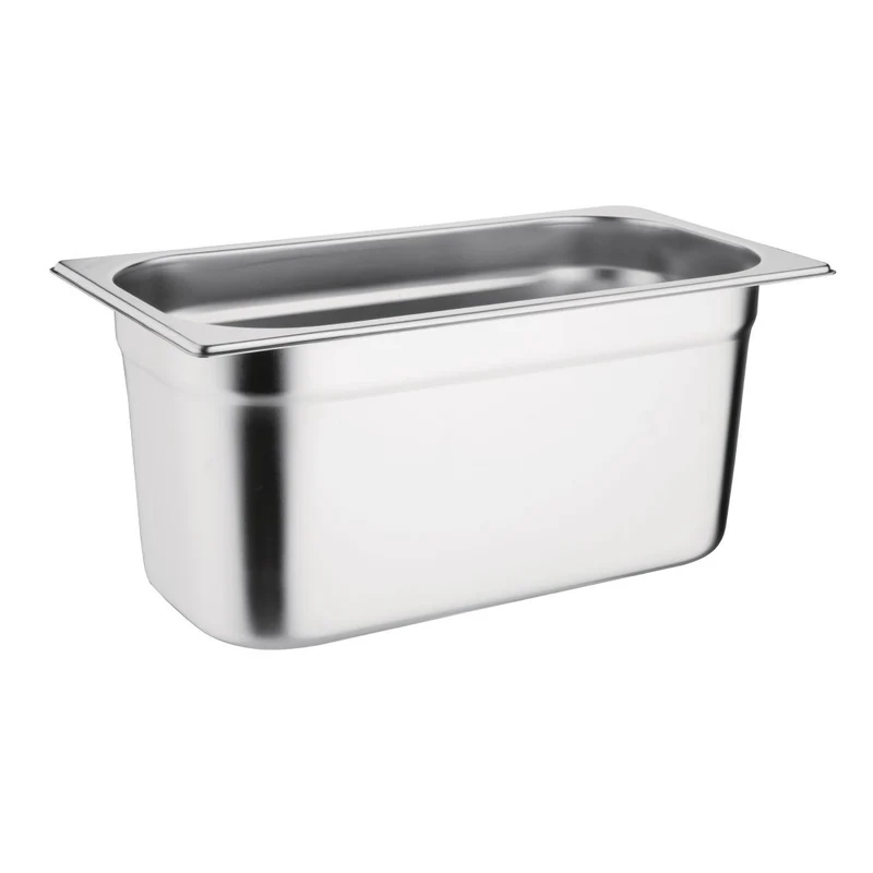 Ensemble inox 3 GN 1/3 avec couvercles Vogue