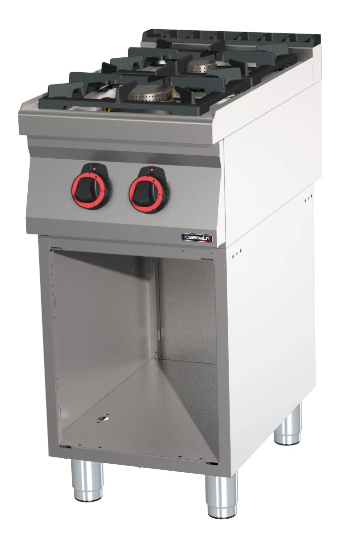 Fourneau gaz 2 feux avec soubassement HP 40