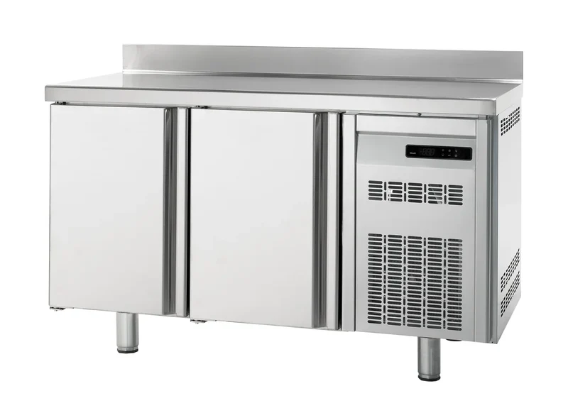 Table réfrigérée boulangerie Premium 2/0 avec dosseret