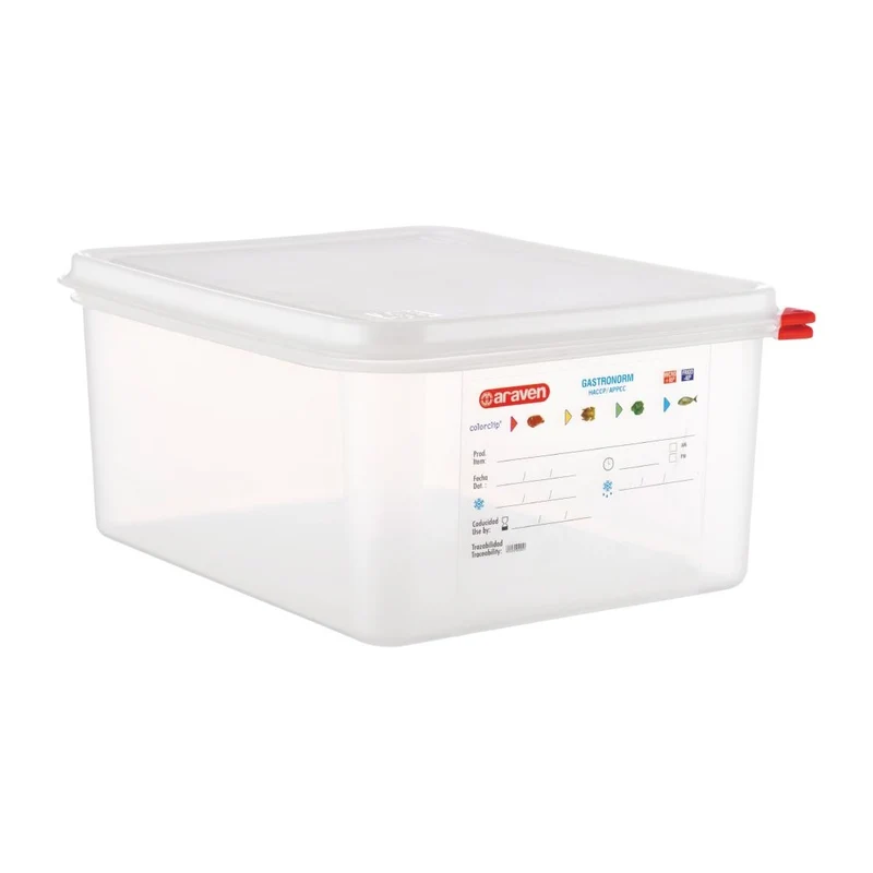 Boîtes alimentaires en polypropylène Araven GN 1/2 12,5L (lot de 4)