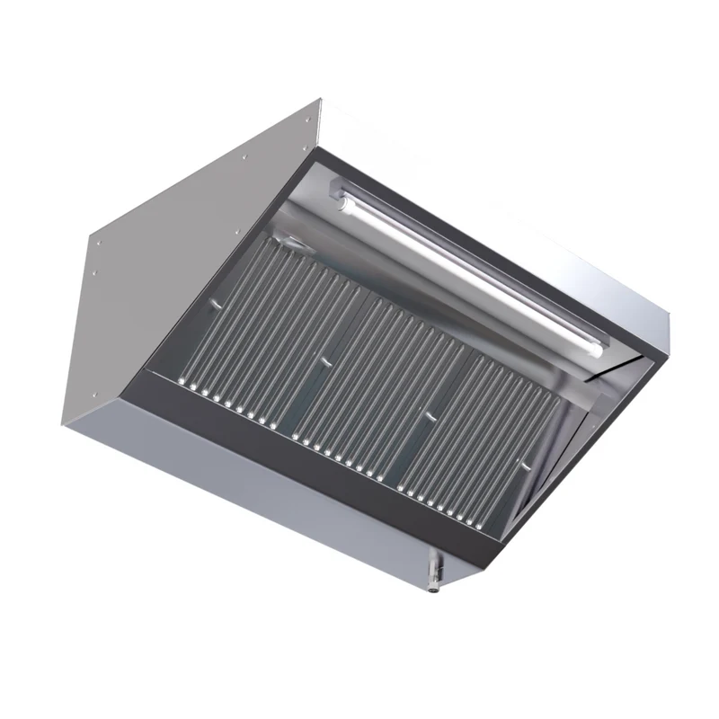 Hotte Snack Profondeur 900 avec Led et Sans Moteur - Longueur 1800