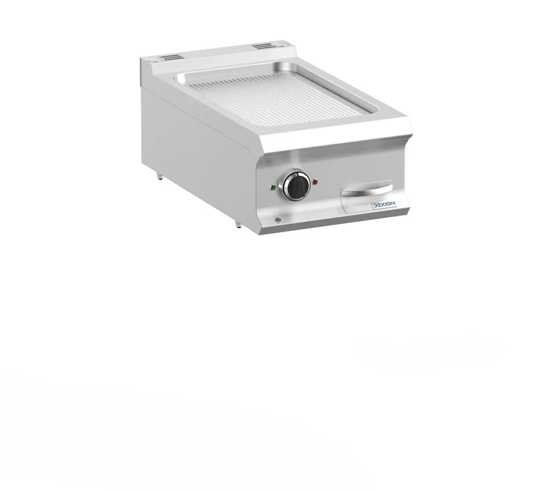 Plancha électrique Dexion Lux 700 - 40/73 - rainurée - modèle de table - 5 kW
