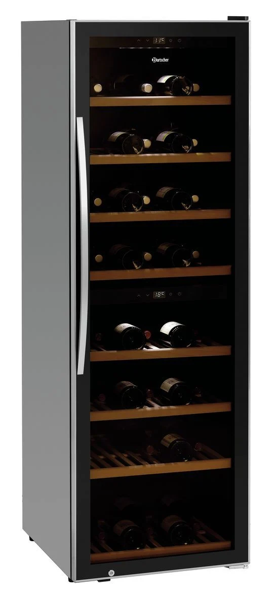 Cave à vin professionnelle 2 zones 180 bouteilles – Bartscher 2Z 180FL
