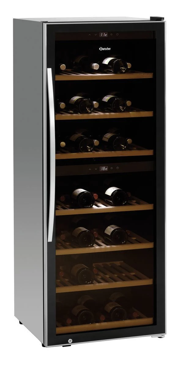 Cave à vin professionnelle 2 zones 126 bouteilles – Bartscher 2Z 126FL