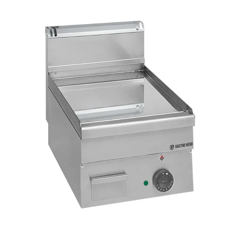Plancha électrique Série 600 - 40/60 - lisse, chromée - modèle de table - 5 kW