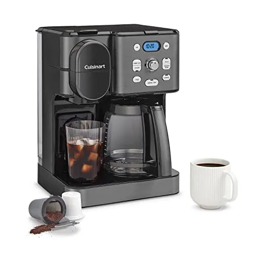 Coffee Center 2-IN-1 Coffee Maker and Single-Serve Brewer -Black