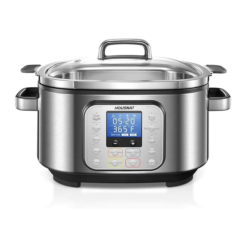 Slow Cooker, 10-in-1 Programmable Pressure Cooker, 304 Stainless Steel Rice Cooker