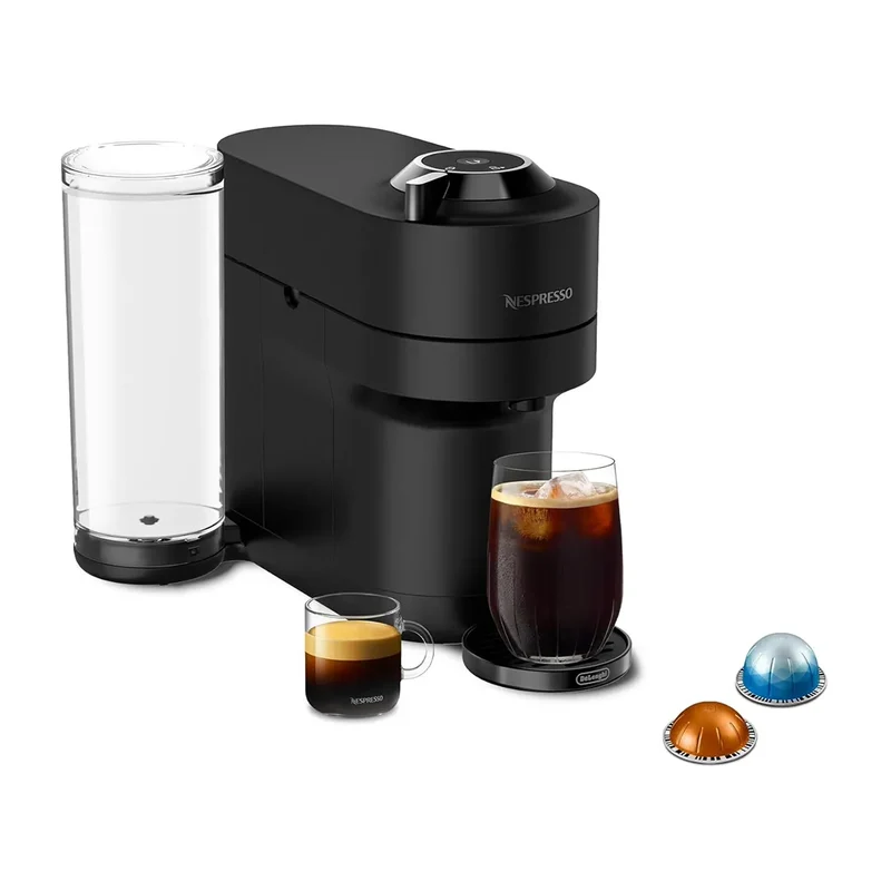Vertuo Pop+ Coffee and Espresso Maker by De'Longhi - Black Matte with Dark Chrome