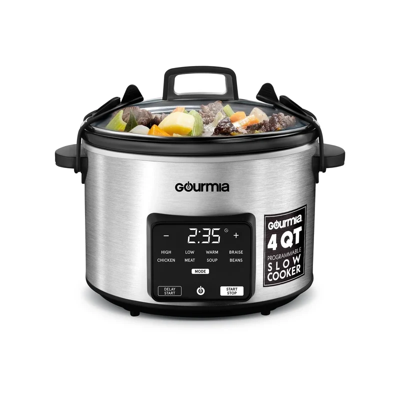 4.5 QT Programmable Slow Cooker - Stainless Steel