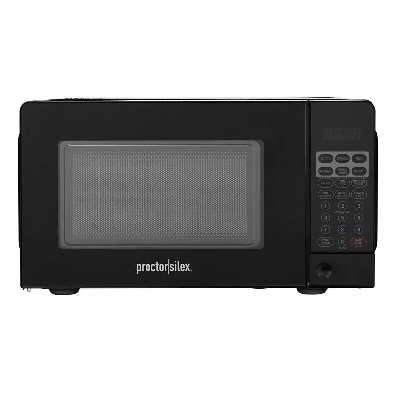 700W Countertop Microwave Oven - Black
