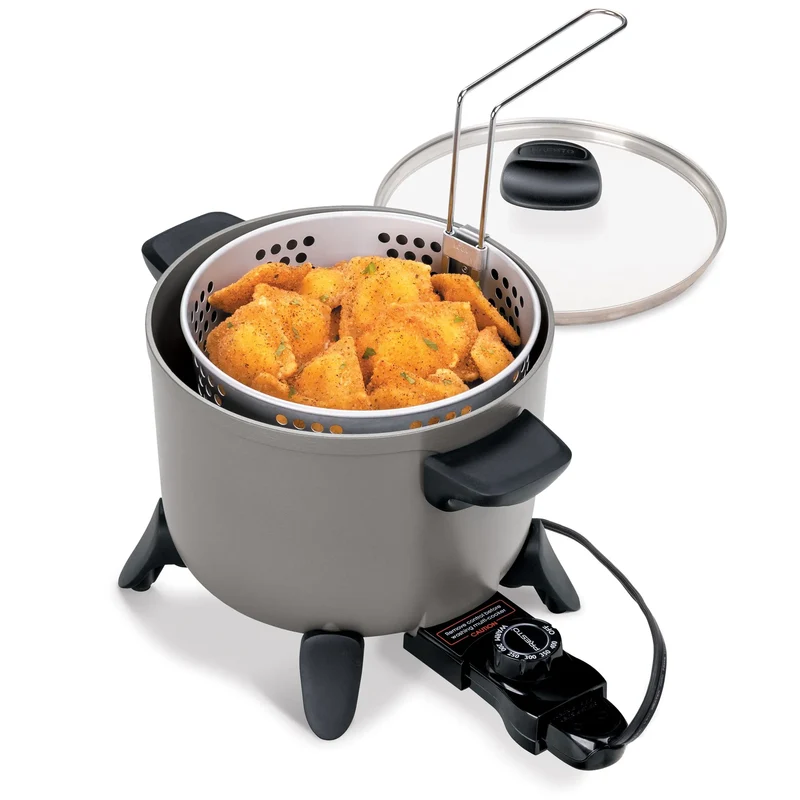 Electric Deep Fryer - Multi-Cooker with Non-Stick Feature