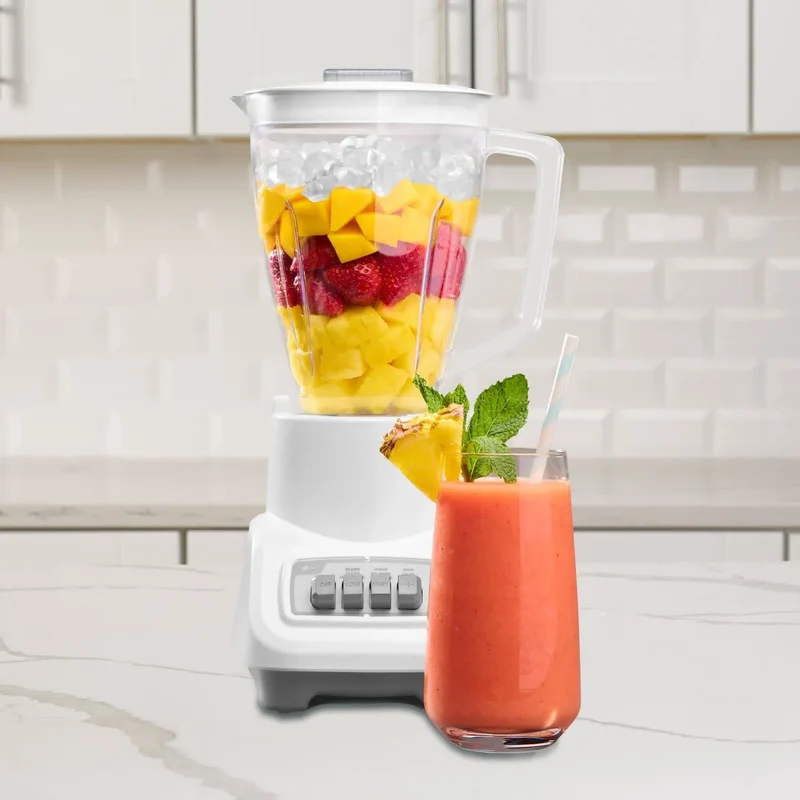 Turbo Blender, 800-Watt Food Blender, White