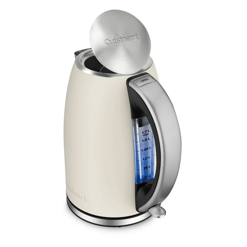 1.7L Cordless Stainless Steel Electric Kettle Cream - Hearth & Hand™ with Magnolia