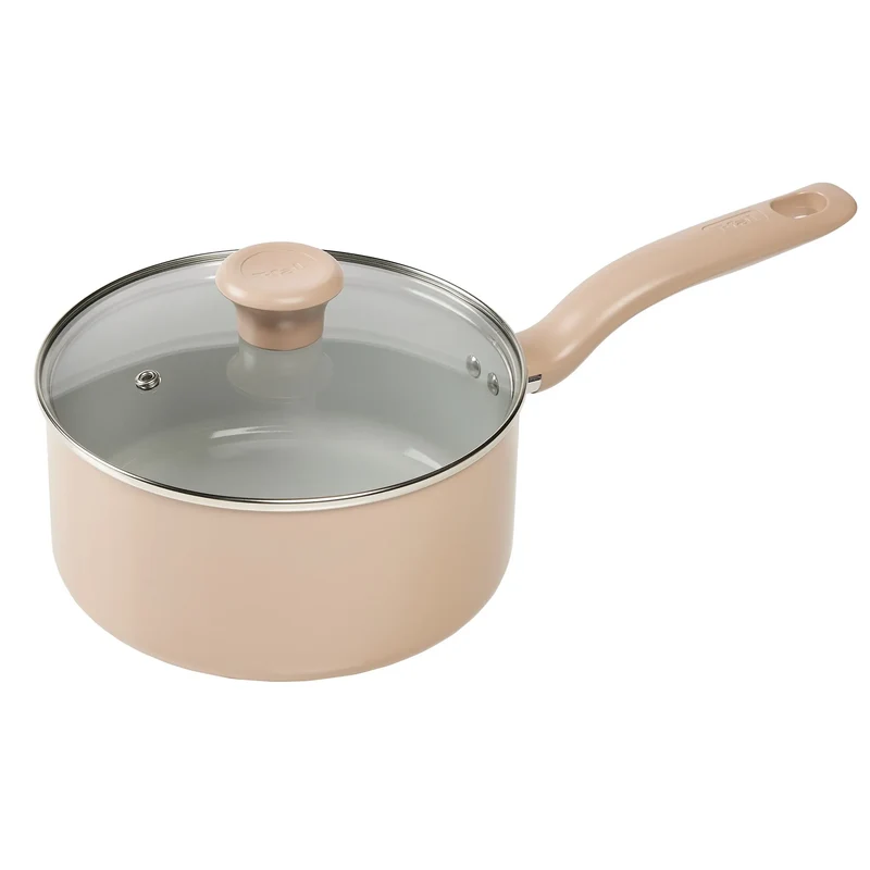 Ceramic Non-Stick Saucepan - Beige