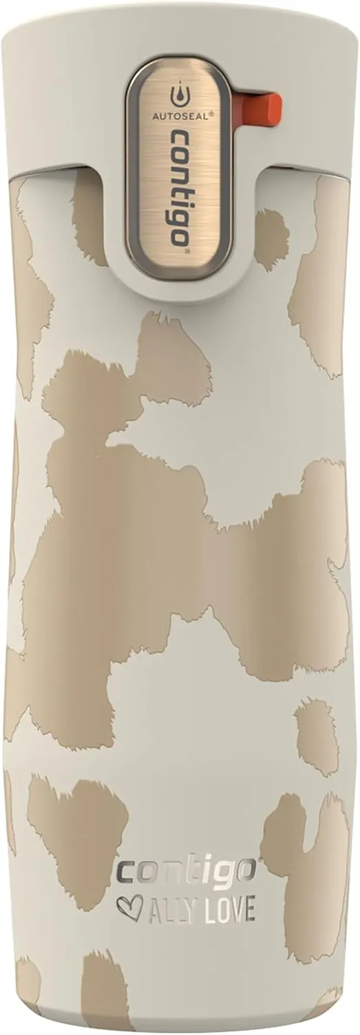 Stainless Steel Vacuum-Insulated Travel Mug - Oatmilk