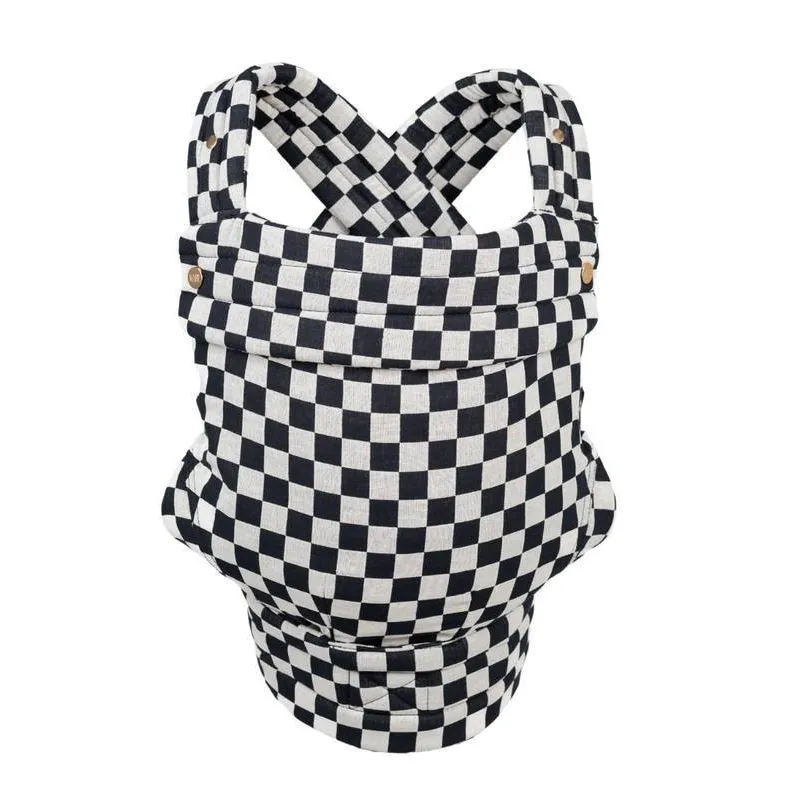 The Monarch Soft Baby Carrier - Ebony Check