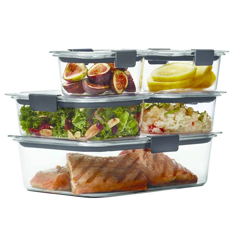 10pc Leak Proof Food Storage Containers with Airtight Lids