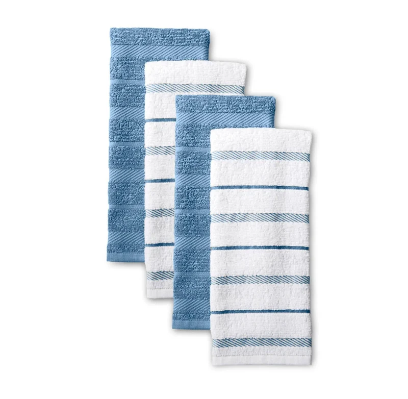 Cotton Kitchen Towels - Light Blue