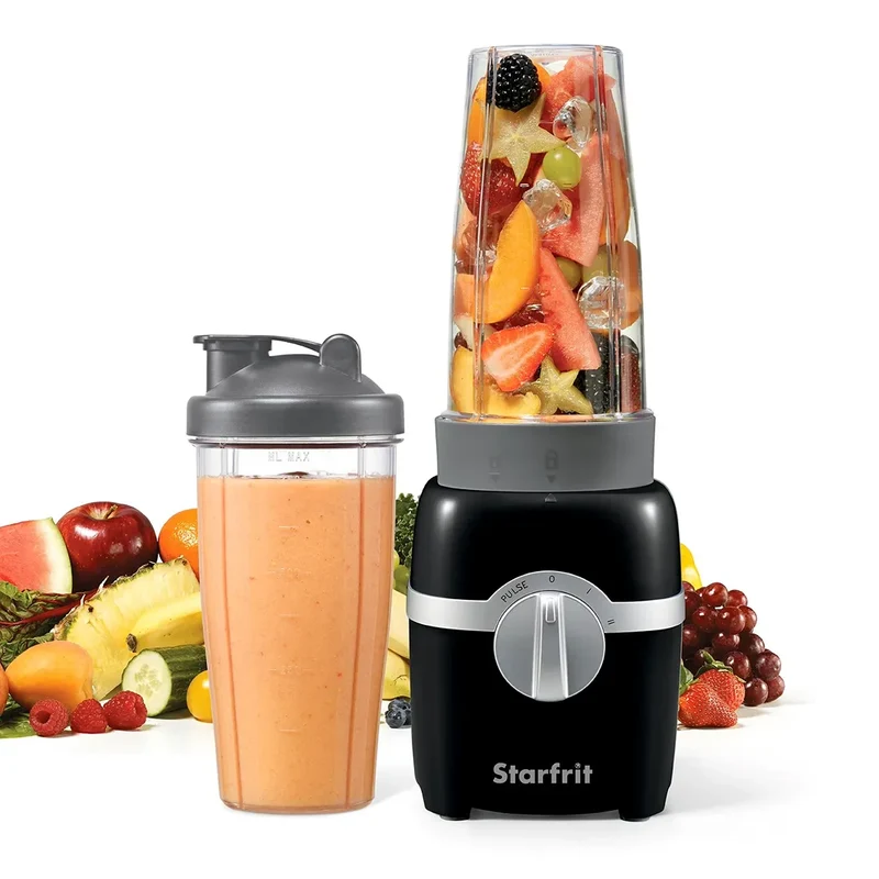 Personal Blender - Two 828ml Cups - 300W - Black
