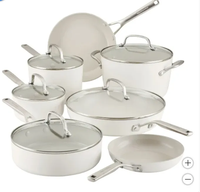12-Piece Hard Anodized Ceramic Cookware Set