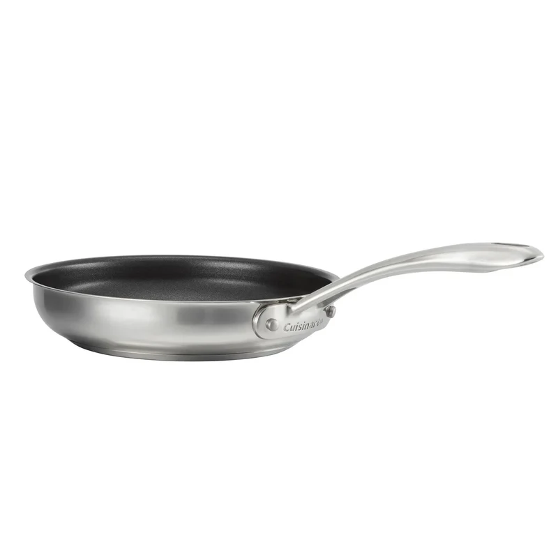 8" Classic Stainless Ceramic Nonstick Skillet