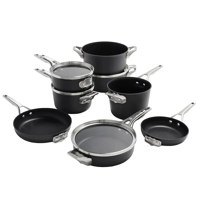 12-Piece Cookware Set - Black