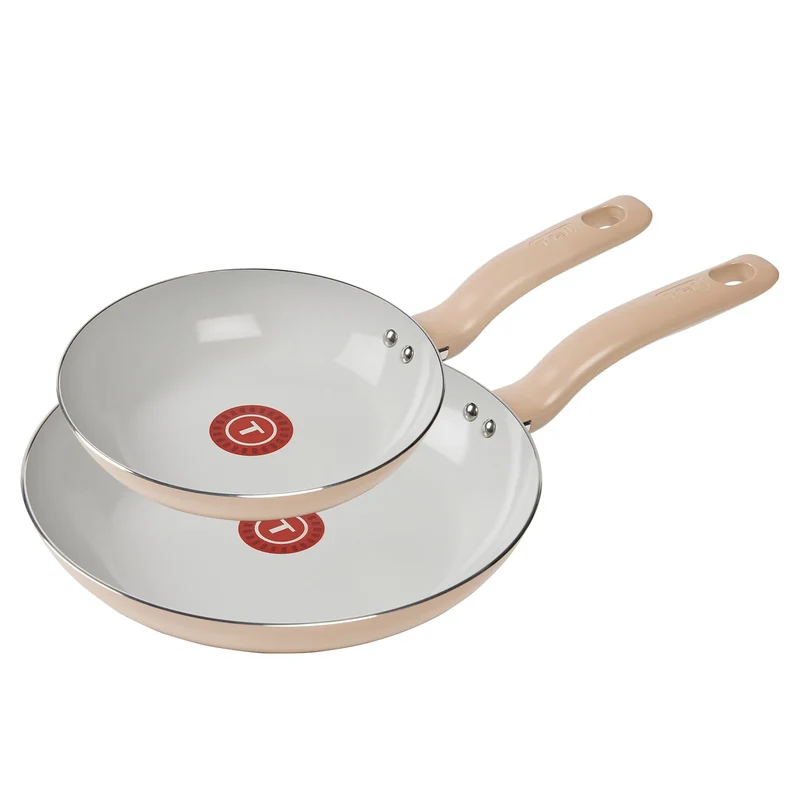 Simply Cook Ceramic Fry Pan Set - Beige