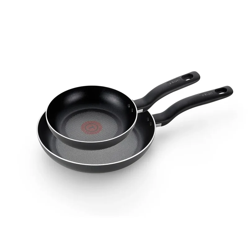 2pc Frying Pan Set, Simply Cook Nonstick Cookware - Black