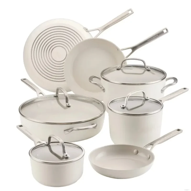 11-Piece Cookware Set - White