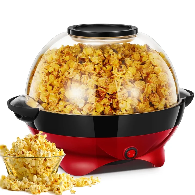 Electric Popcorn Popper - Red