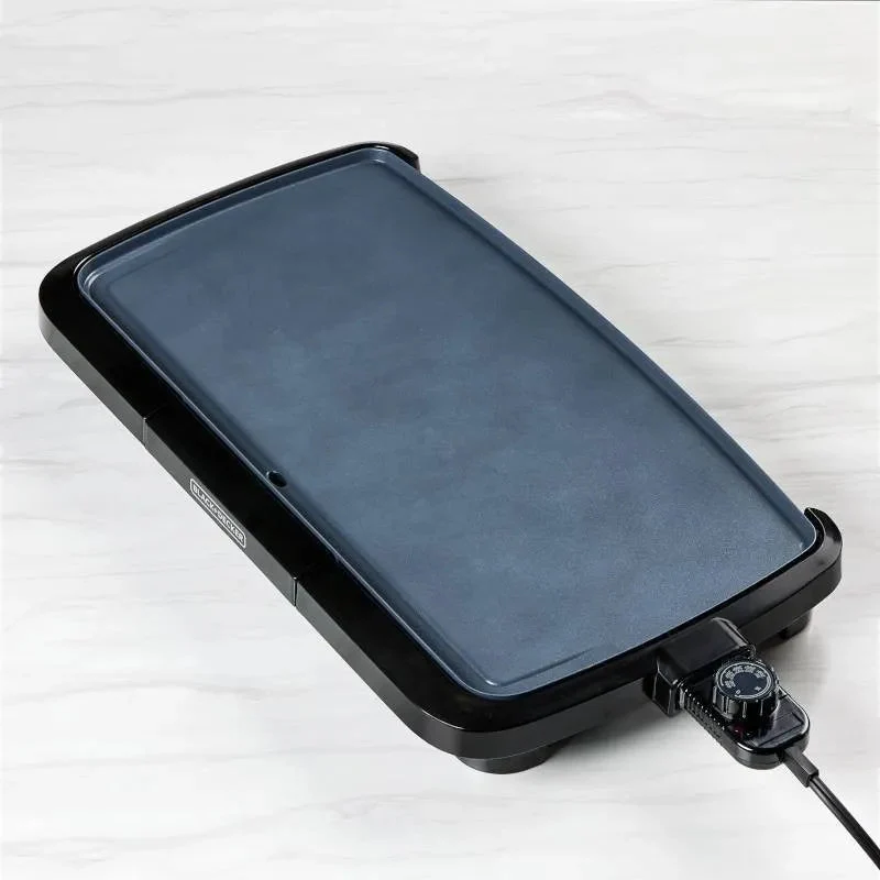 20" Family-Sized Electric Griddle - Black