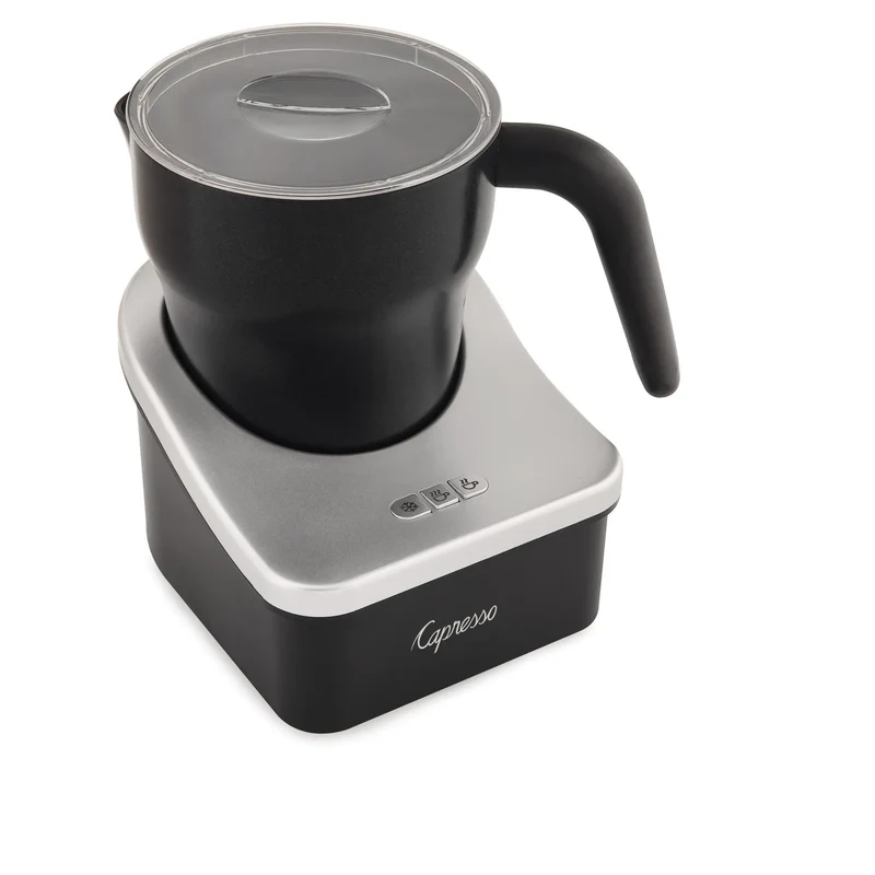 Milk Frother Froth PRO - Black/Silver 202.04: Electric Milk Steamer & Foamer, 600W, 1 Cup Capacity