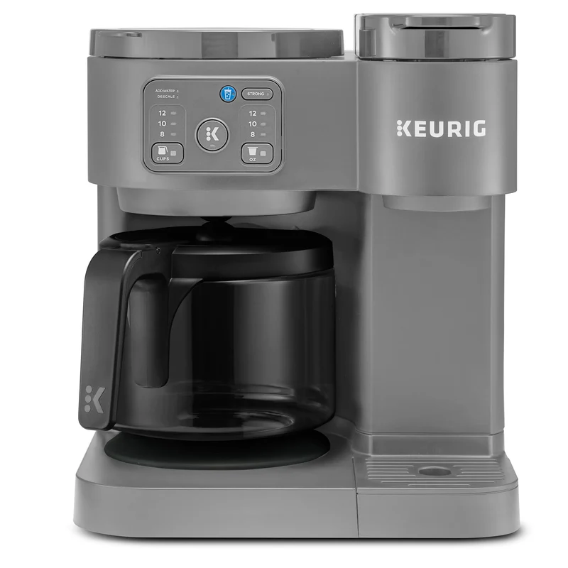 Single-Serve K-Cup Pod Coffee Maker & Carafe - Moonlight Gray