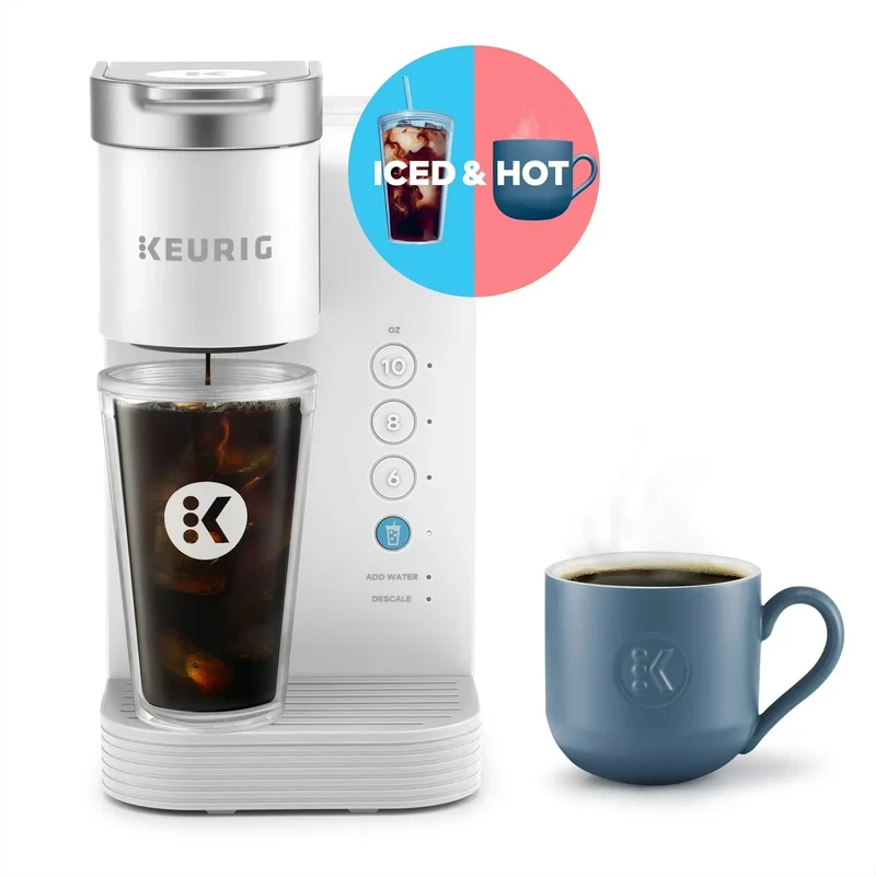 Single Serve K-Cup Pod Coffee Maker - White