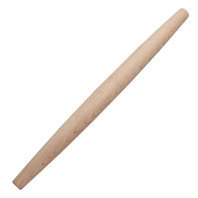 Tapered French Rolling Pin - Maple Wooden Roller 22"