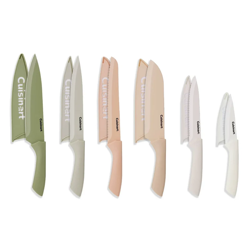 Ceramic-Coated Color Knife Set - Muted Meadow